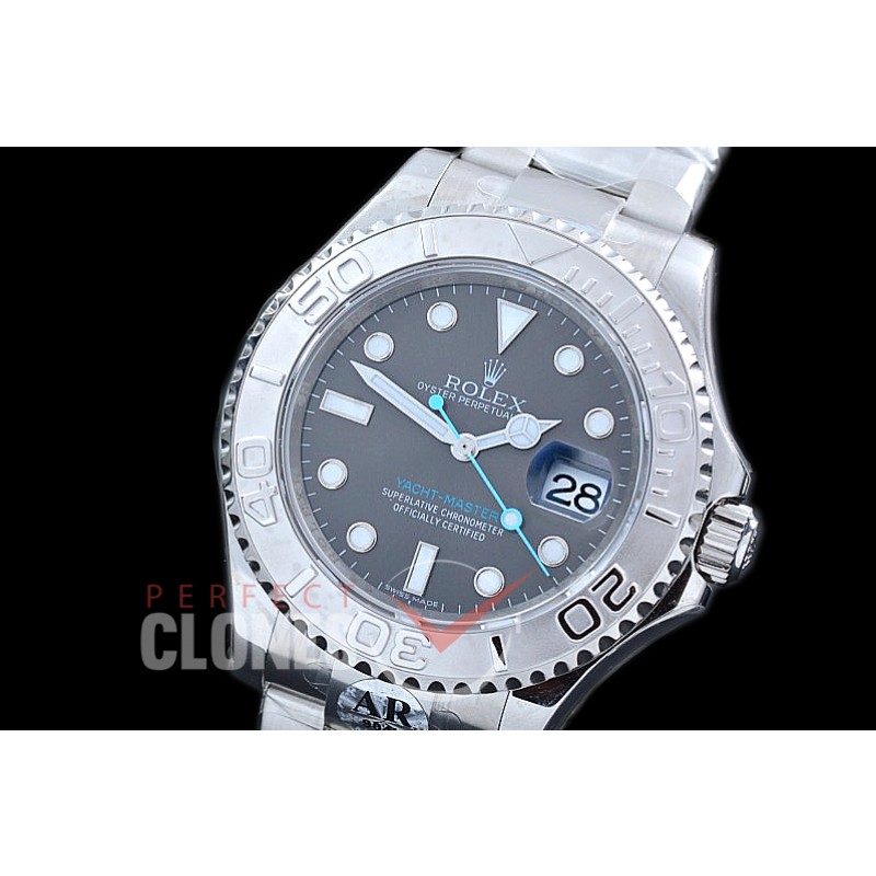 0 0 RYMEN00951A JF/ARF 126622 904L Steel Yachtmaster Men SS Dark Rhodium Grey A-2824