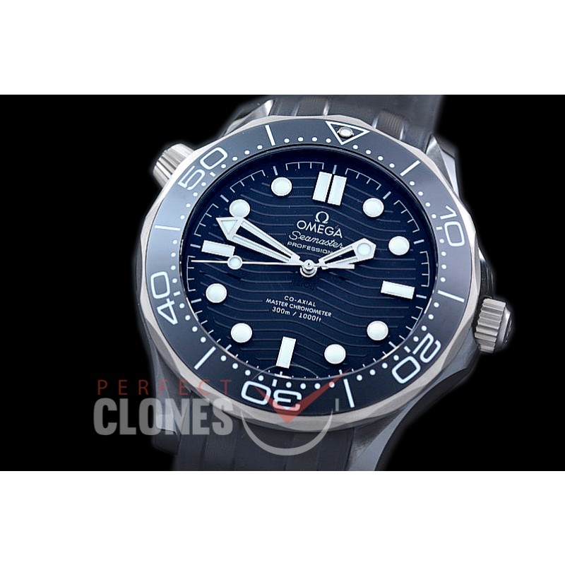 0 0 0 OM300M-009R XF/VSF 2019 Basel 43.5mm Seamaster Diver 300M CER/RU Black Asian 2824 Mod 8806