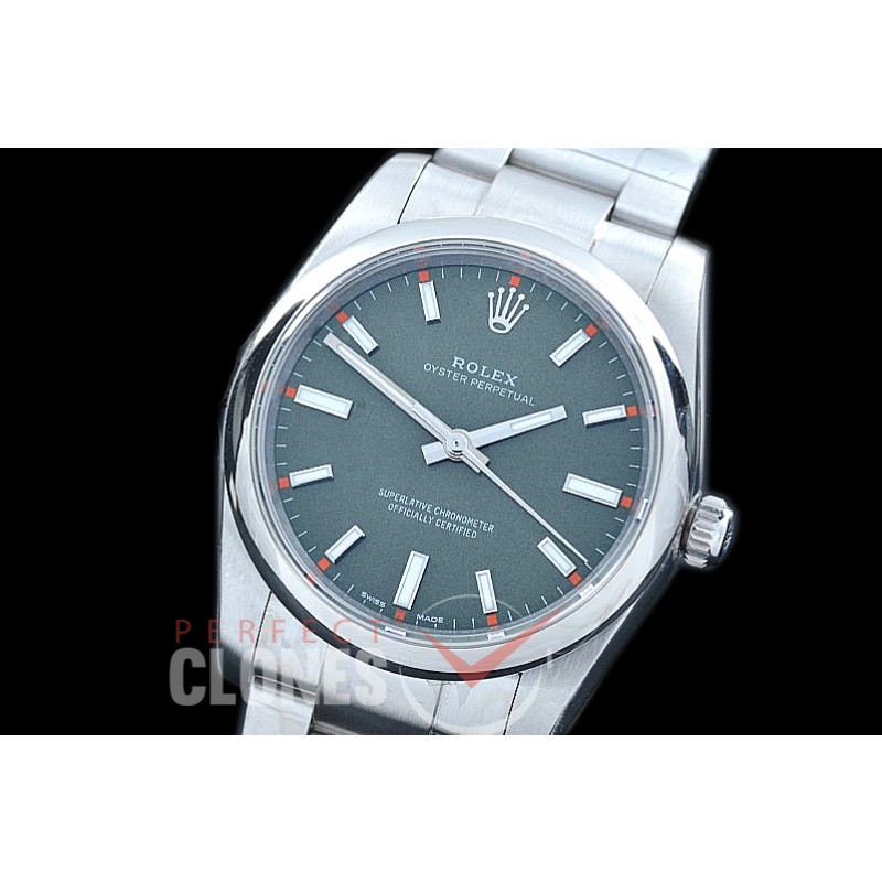 RLOY00501 ANF Ladies Osyter Perpetual 34mm 114200 SS/SS Grey A-2824