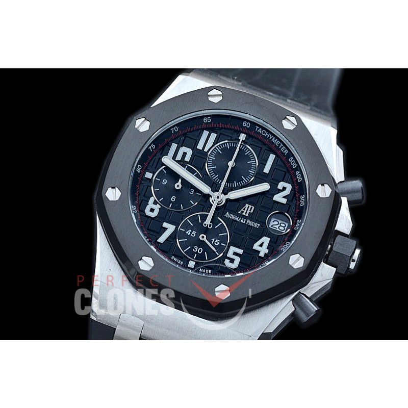 AP26400-952 Royal Oak Offshore Chronograph 26400 SS/RU Black Seiko VK6 Quartz