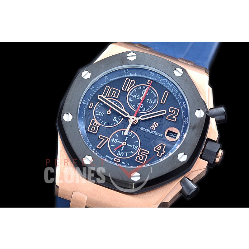 AP26400-974 Royal Oak Offshore Chronograph 26400 RG/RU Blue Seiko VK6 Quartz