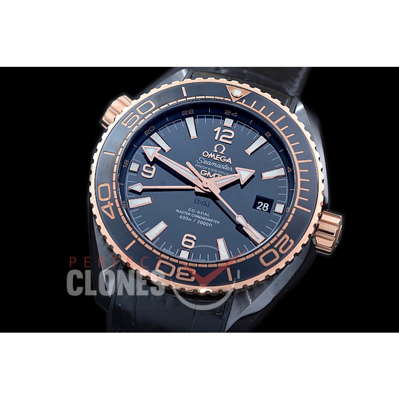 0 OMCPOGMT-082R XF/VSF Planet Ocean GMT Deep Black CER/RG/RU Black VS 8906 Superclone 