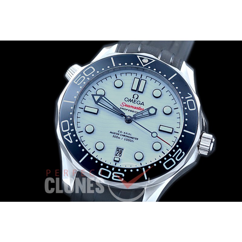0 OM300M-006R 2018 Basel XF/VSF Seamaster Diver 300M SS/RU White Asian 2824 Mod 8800 