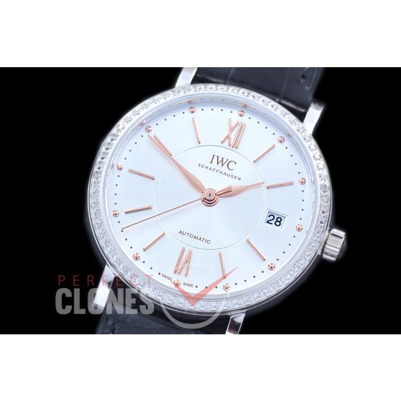 0 0 IWPTL-104 M+F Portofino 37 Automatic IW485109 SS/LE Silver A-35111 