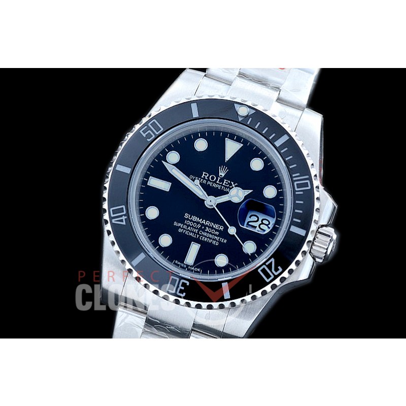 0 0 0 0 RLSS00971A GMF V2 904L Steel Submariner 116610LN SS/SS Black A-2824