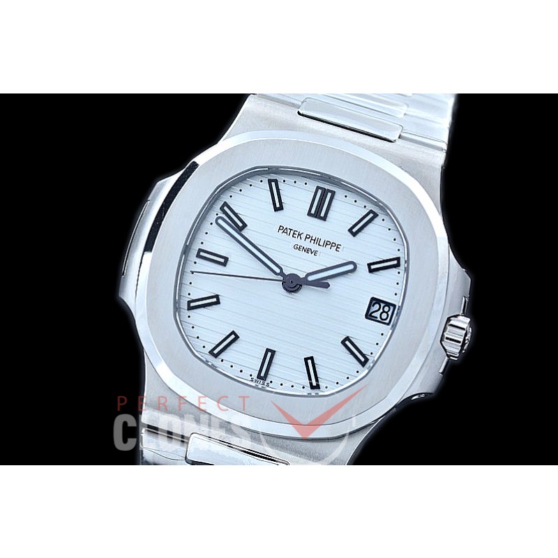 PP00381S PPF Nautilis 5711 SS/SS White Miyota 9015 Modified Calibre 324SC