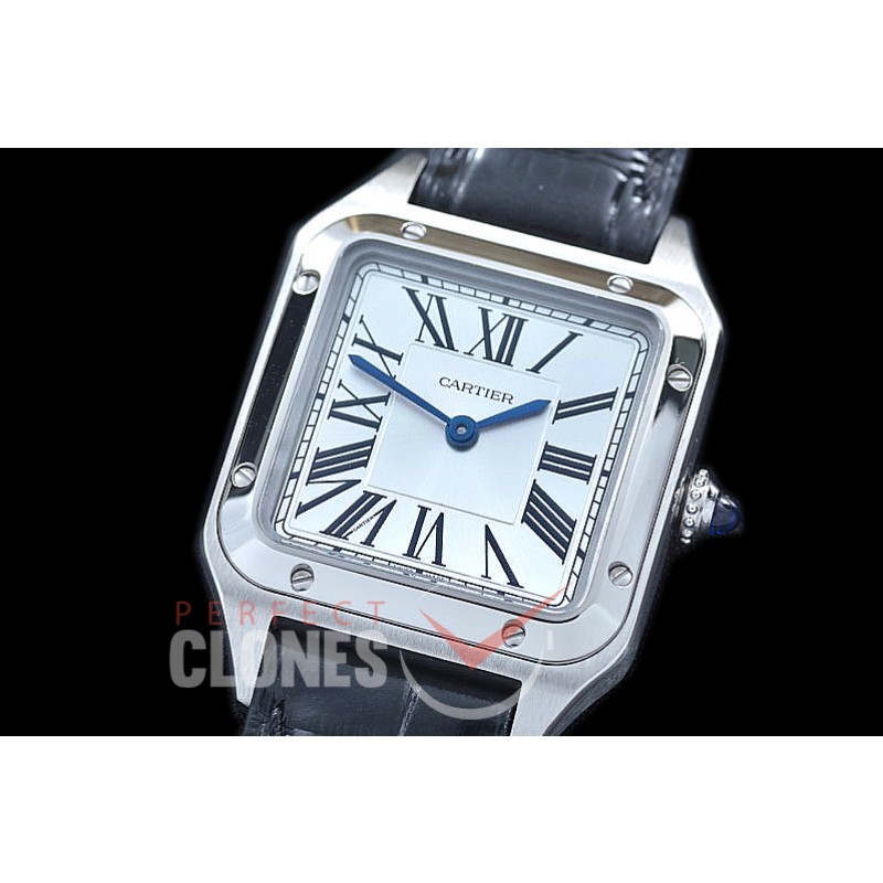 CAR-SD-201 F1-F 2019 Santos-Dumont Ladies SS/LE White Swiss Quartz 