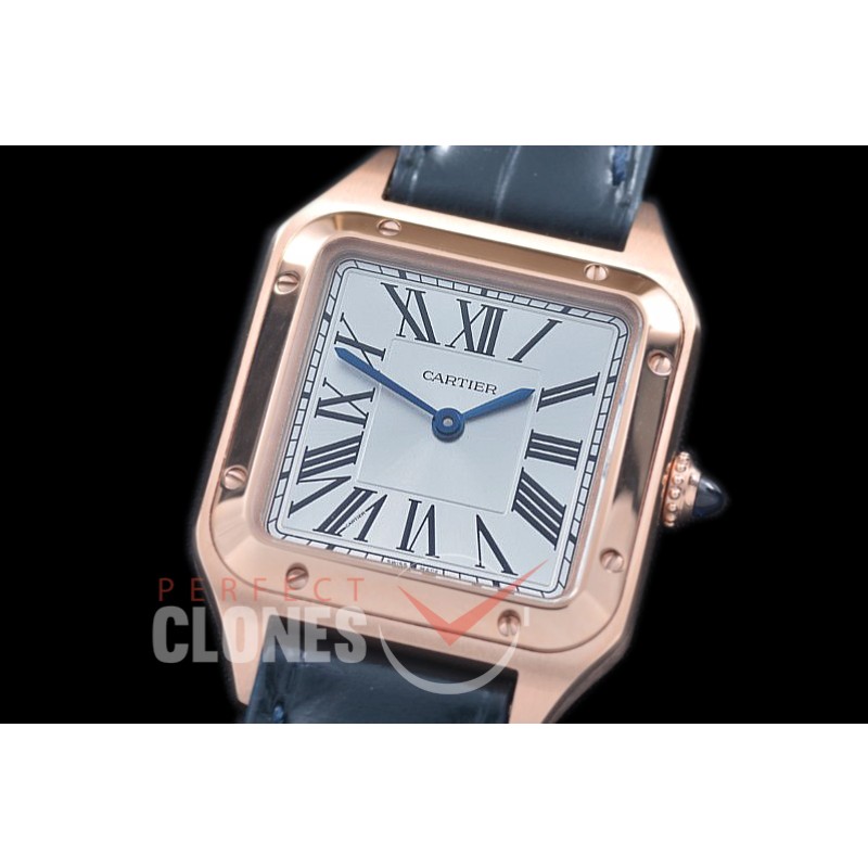 CAR-SD-211 F1-F 2019 Santos-Dumont Ladies RG/LE White Swiss Quartz 