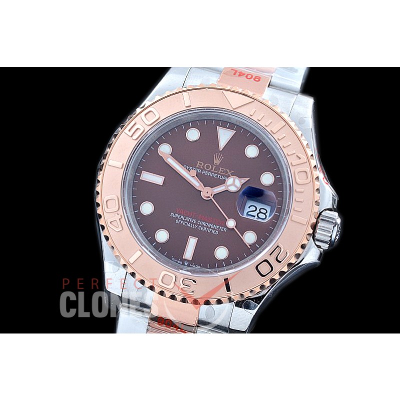 0 0 0 0 RYMENTR00902 GMF 2016 Basel 126621 904L Twotone Everose Yachtmaster Men SS/RG Brown SA 3235