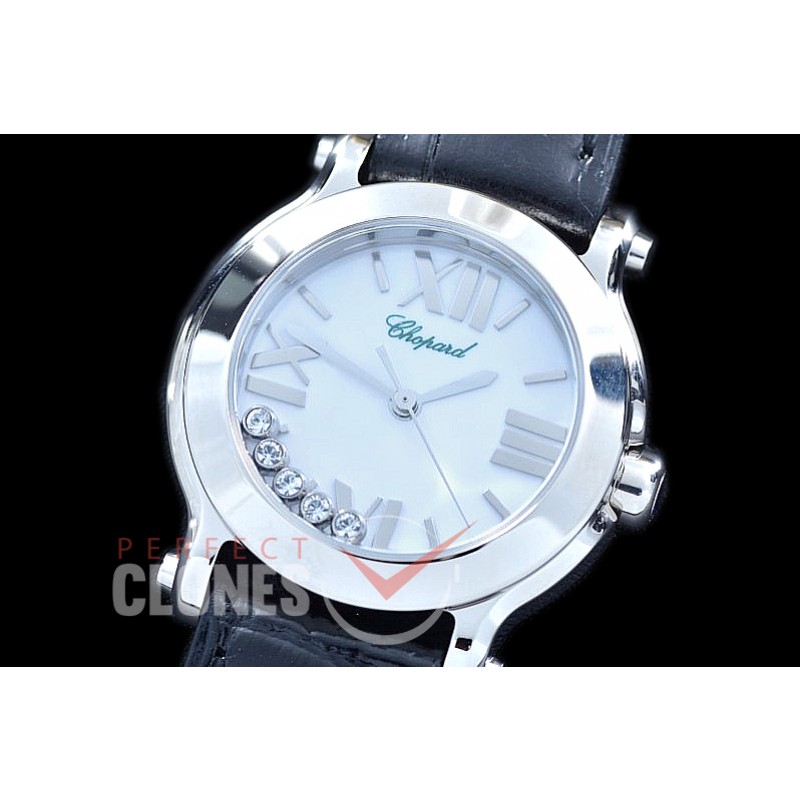 0 0 0 0 CP-HS-076 ZF Happy Sport Mini SS/LE MOP White Sticks/Roman Swiss Quartz