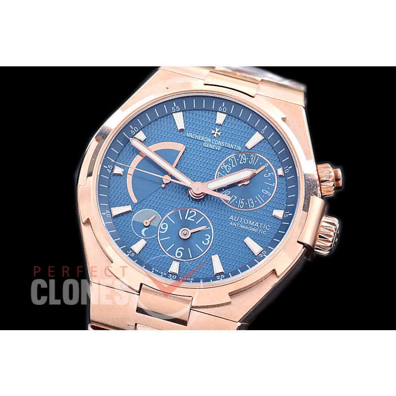 0 VCO-053S Overseas Calendar/Power Reserve/Duo Time Zone Complications RG/RG Blue Asian Modified Movt