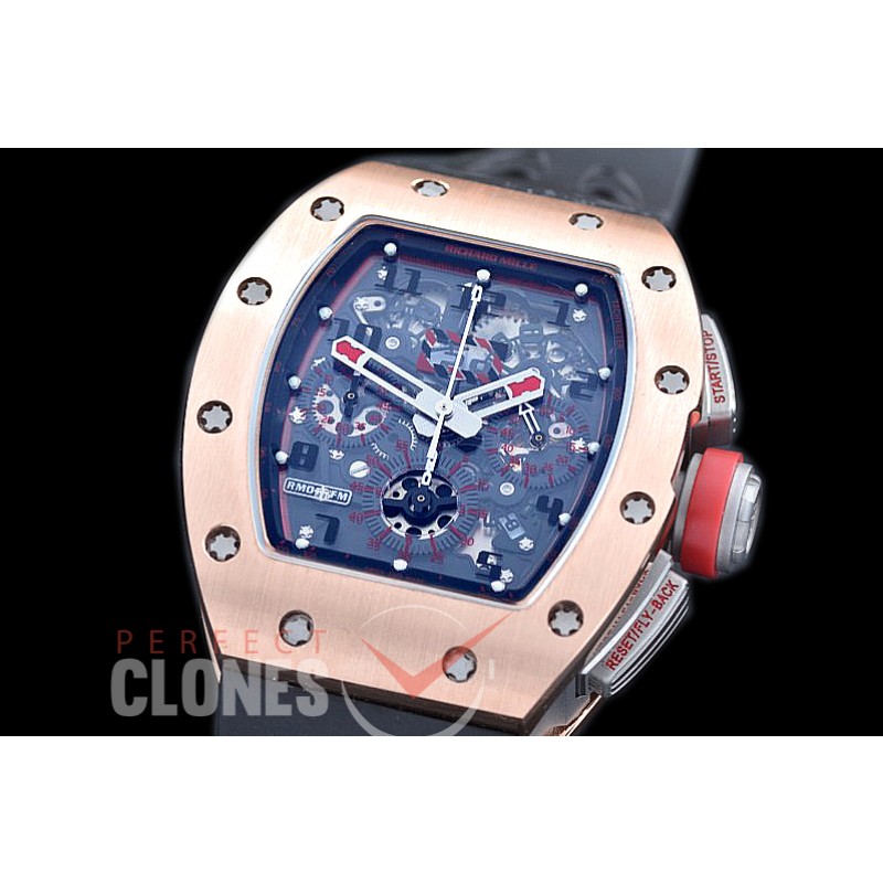 0 RM011-913 Felipe Massa Rose Gold RG/RU Skeletonized A-7750 28800
