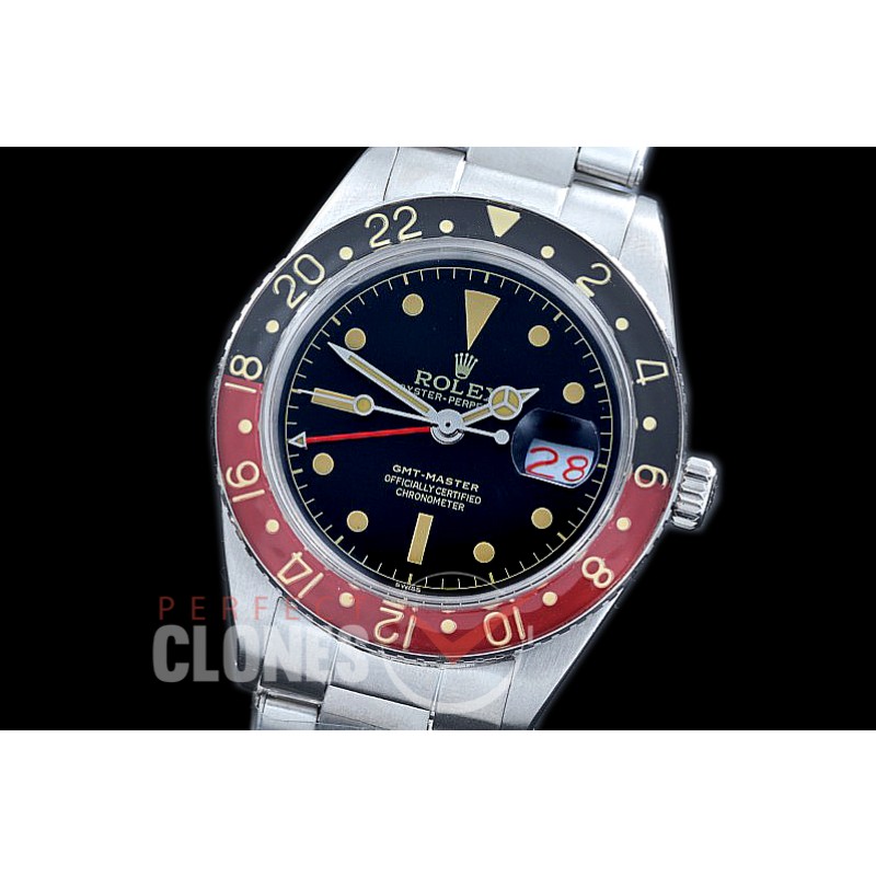 RLGV-50-103B Vintage 50s GMT Master 6542 SS/SS Black / Black-Red Bez A-2836Bez A-2836