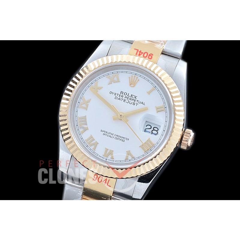 R36DJT-321 GMF 126233 SS/YG Fluted/Oyster White Roman A-2824 904L Steel