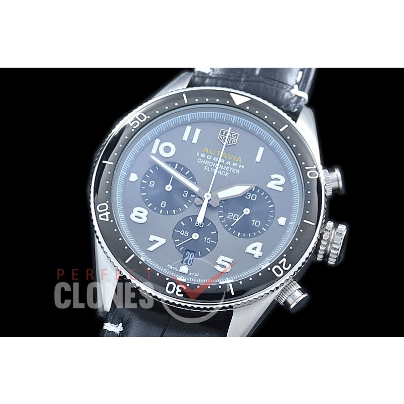 TG-AUT-103 Autavia Isograph Chronograph SS/LE Grey Jap OS 20 Quartz 