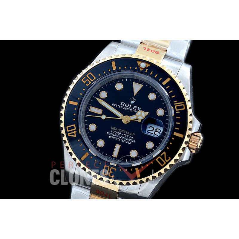 0 0 0 0 0 0 RLSD00975A GMF 2019 43mm Sea Dweller 4000 126603 SS/SS Black A-2824 904L Steel
