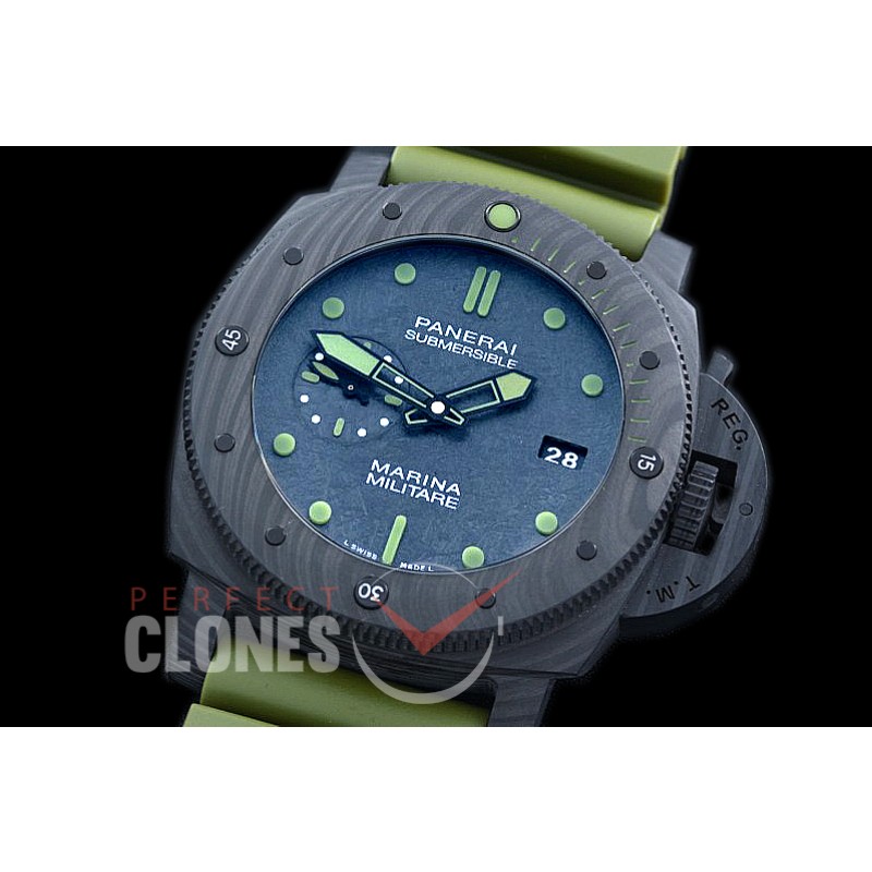 0 0 0 0 0 PN961V01 XF/VSF Pam 961 V Series Submersible Marina Militare Carbotech Special Edition CF/LE Black VS P9010