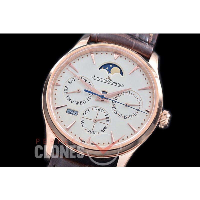 0 JL-MPC-106 Master Perpectual Calender RG/LE White Asian Customs Movt 