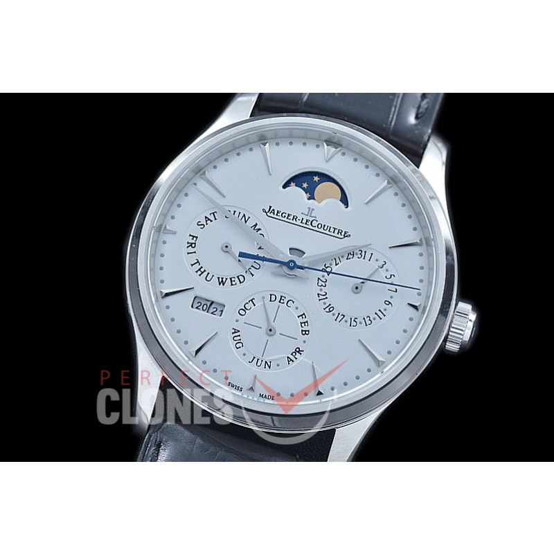 0 JL-MPC-101 Master Perpectual Calender SS/LE White Asian Customs Movt 