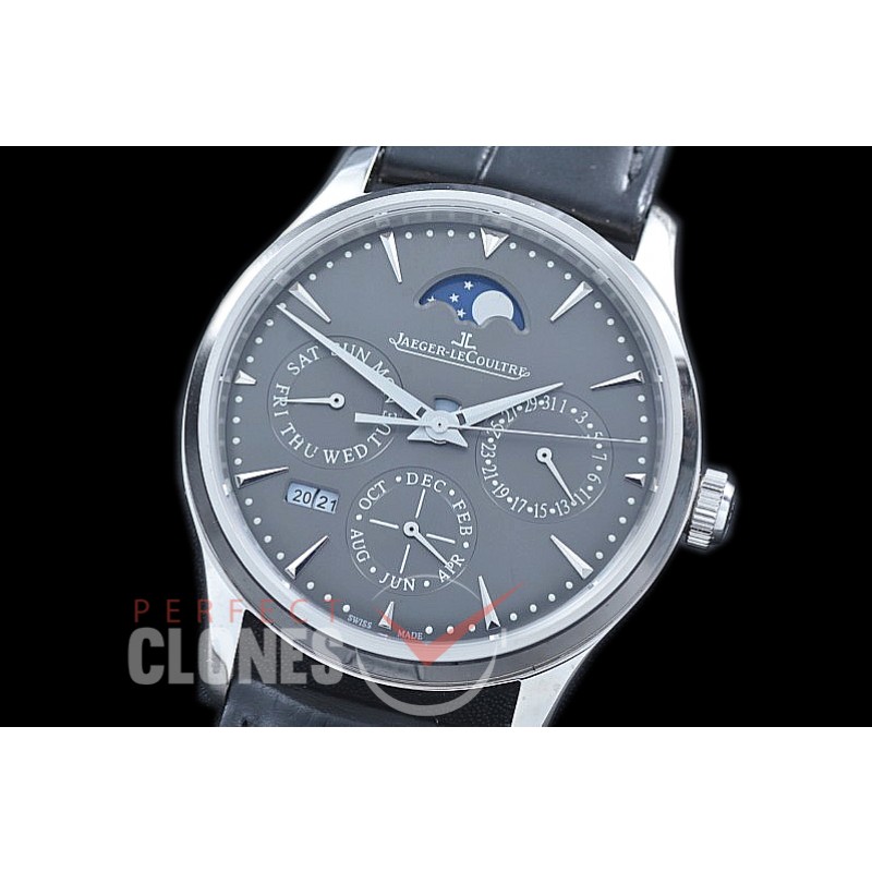 0 JL-MPC-103 Master Perpectual Calender SS/LE Grey Asian Customs Movt 