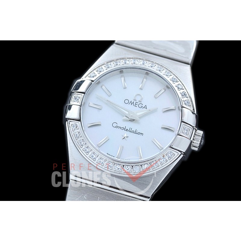 0 OMCON-25-101D Constellation Quartz 25mm SS/SS White Sticks Swiss Quartz
