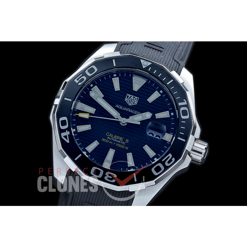 0 0 TGAQ-C5-001 VF Aquaracer Calibre 5 Automatic SS/RU Black Asian 2824