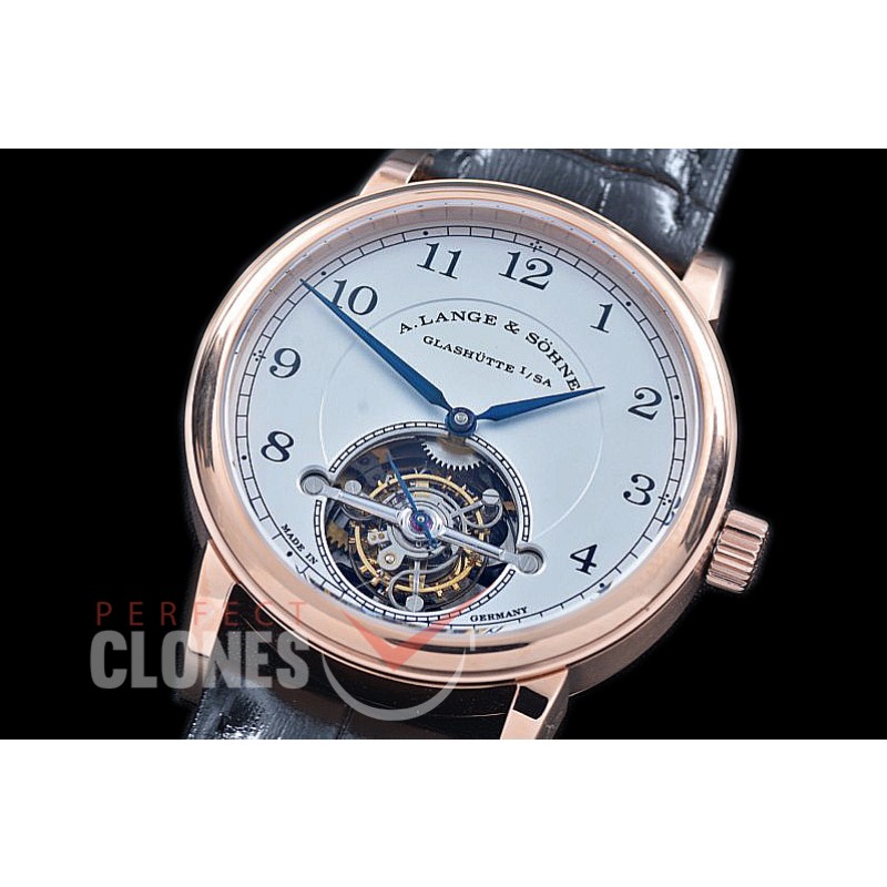 0 0 AL1815-087 Lange 1815 Tourbillon RG/LE White Bridged Tourbillon 