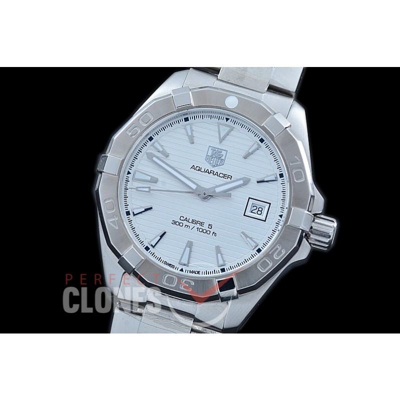 0 0 TGAQ-C5-021 Aquaracer Calibre 5 Automatic SS/SS White Asian 2824