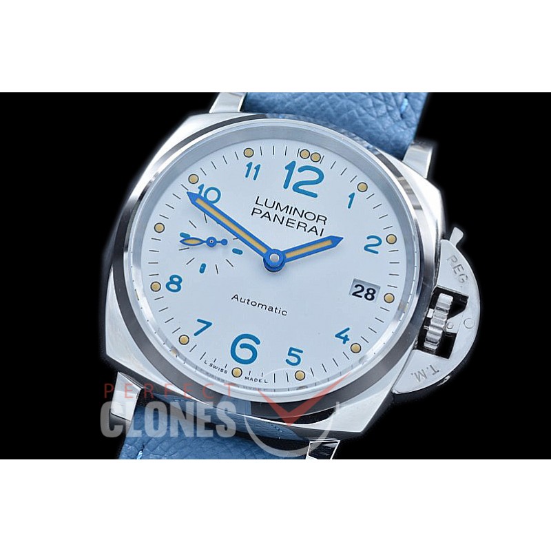0 0 0 0 PN906U01 XF/VSF Pam 906U Luminor Due 3 Days Date SS/LE White VS P900