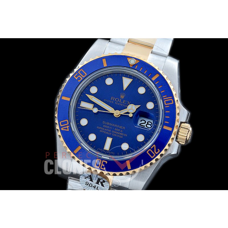 0 0 RLST00952 JF/ARF V4 Submariner 116613LB SS/YG Blue A-2824 904L Steel
