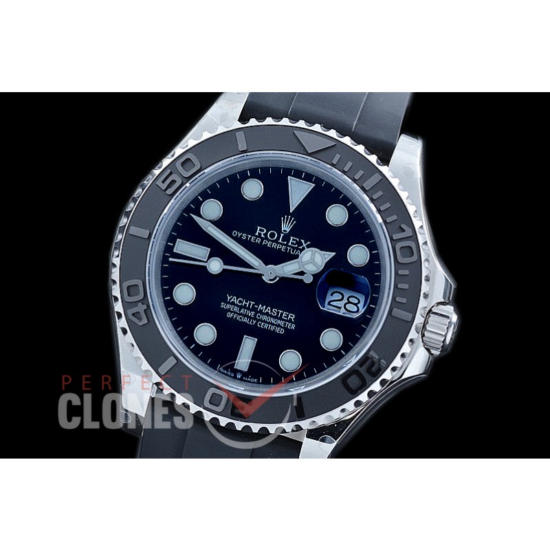 RYM-42-011R BP 2019 Yachtmaster 42 226659 Men Oysterflex CER/SS/RU Black Asian 2824