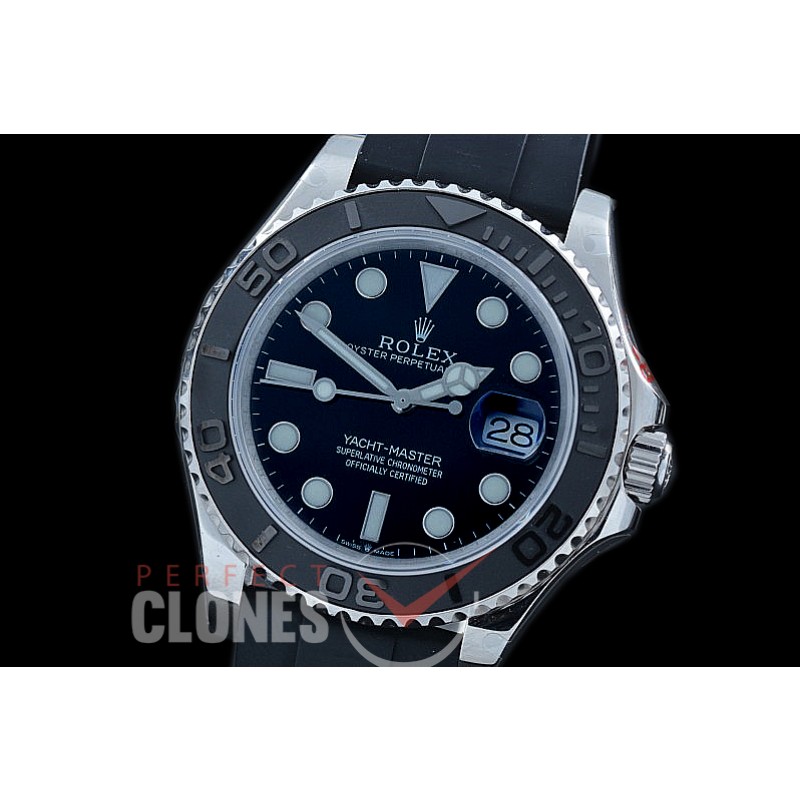 RYM-42-001R GMF 904 Steel 2019 Yachtmaster 42 226659 Men Oysterflex CER/SS/RU Black Asian 2824