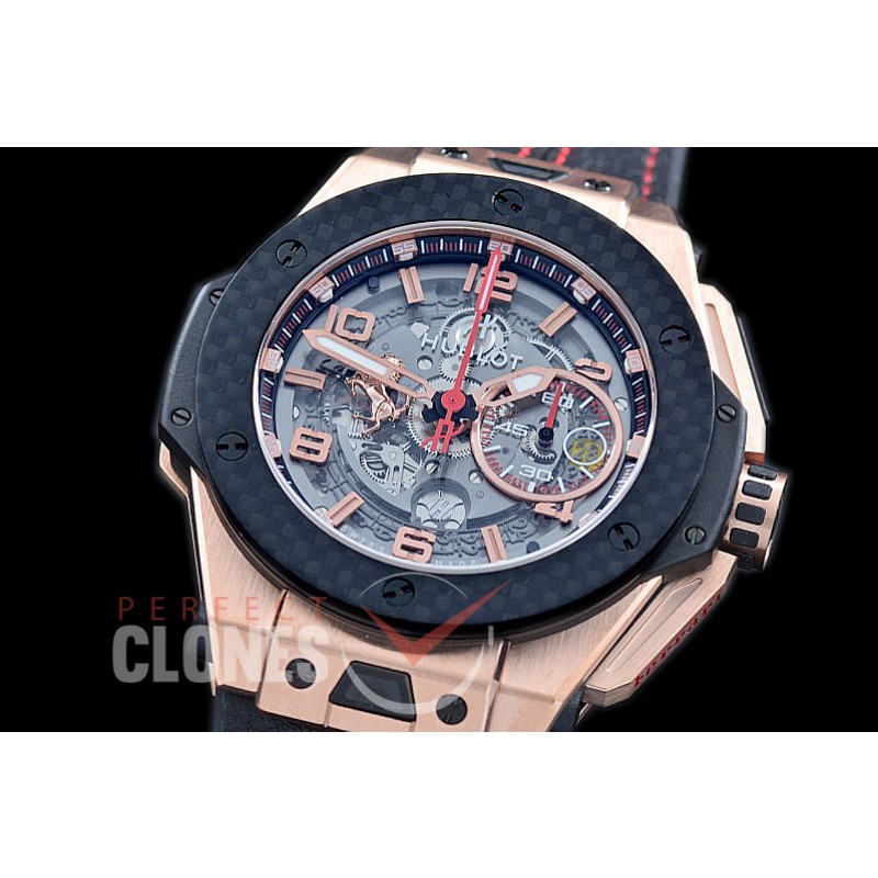 0 0 HB45-006 Big Bang Unico Ferrari Limited Edition RG/CF/LE Black A-7750 