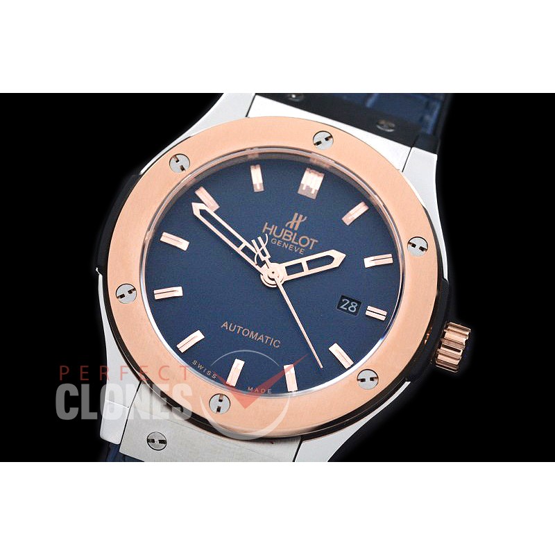 0 0 HBFS-45-0144 Classic Fusion Twotone SS/RG/LE Blue M-9015