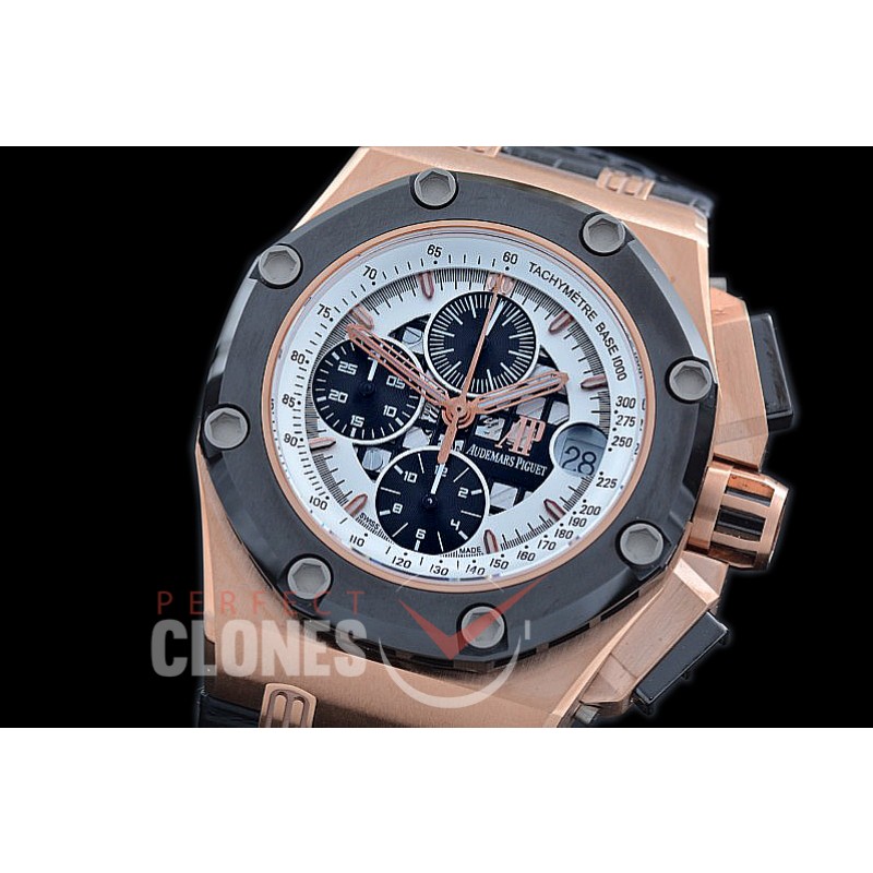 AAP01003 ARF Royal Oak Offshore 26078 Ruben Barrichello II Limited Edition RG/RU White A-3126