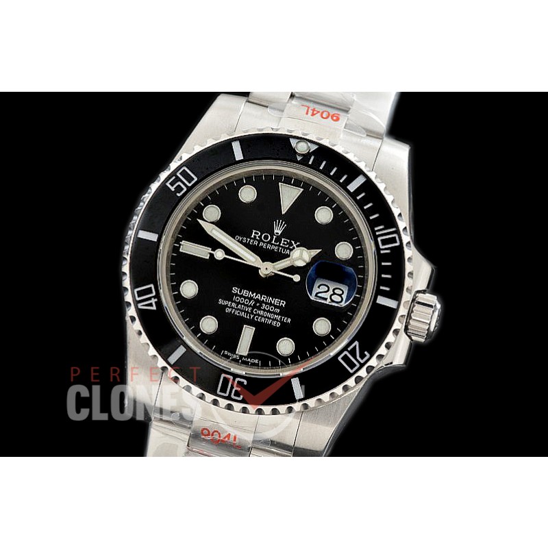 0 0 0 0 RLSS00971 GMF V2 904L Steel Submariner 116610LN SS/SS Black SA 3135
