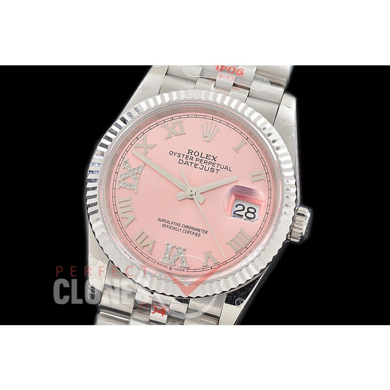 R36DJS-3235-128 GMF 126234 SS/SS Fluted/Jubilee Salmon Pink Roman SH 3235 904L Steel 