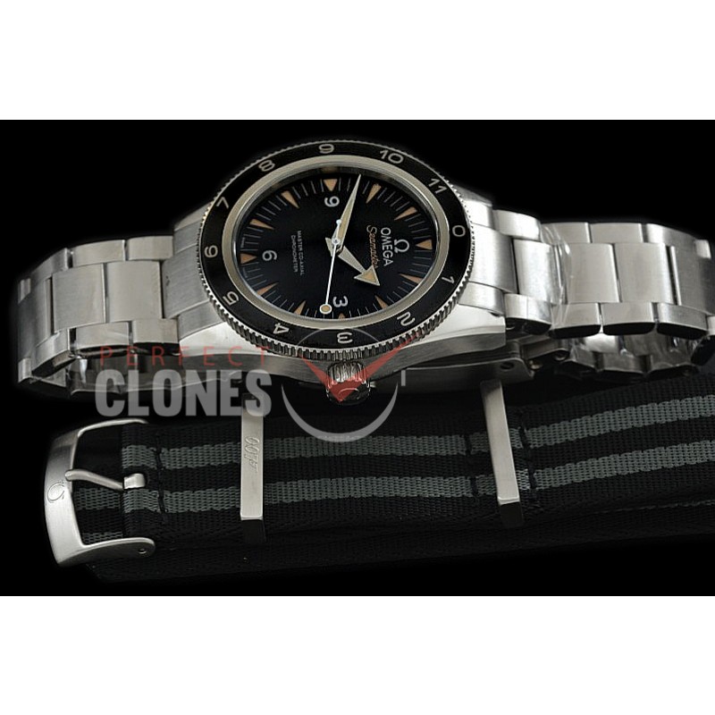 0 0 0 0 OMCPO-40-707SN XF/VSF V2 Seamaster Spectre 007 Limited Edtion SS/SS/NT Black Asian Clone 8400 Movement - Bundle Special 