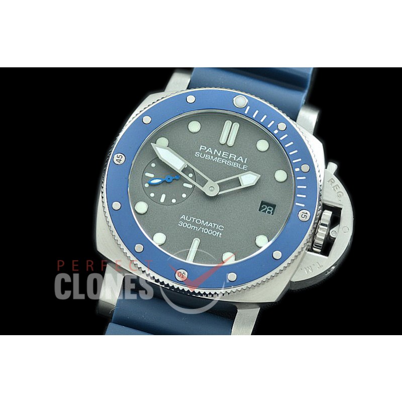 PN959U01 Pam 959 U Series Luminor Submersible 42mm SS/RU Black A-2813
