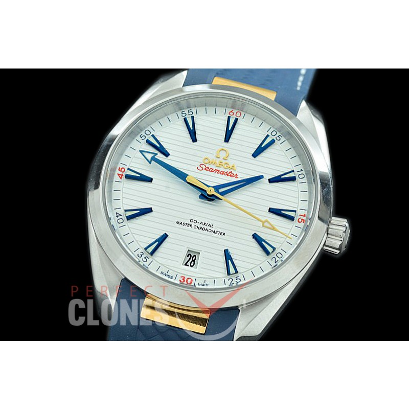 OMAT41-005R XF/VSF Ryder Cup Limited Edition Aqua Terra Date Automtaic SS/RU White VS Cal 8900 Superclone