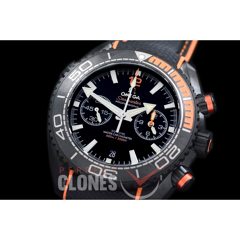 0 0 OMCPO45-921R 2018 Deep Black Planet Ocean Chrono CER/RU Black A-7750