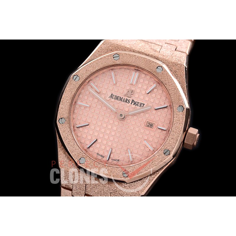 AP67653-175 Royal Oak Frosted 33mm Quartz RG/RG Rose Gold Jap Quartz