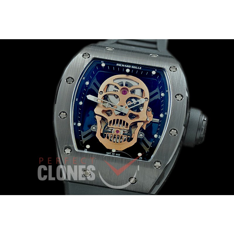 0 0 0 0 0 RM052-012 ZF RM-052 Skull Limited Edition CER/RU NH05A Tourbillon 