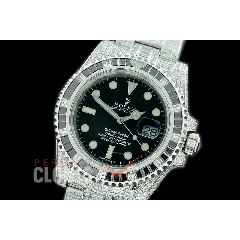 0 0 0 RLS-SP-031S ZF Bling Special Edition Submariner 116610LN SS/SS Black SA 3135