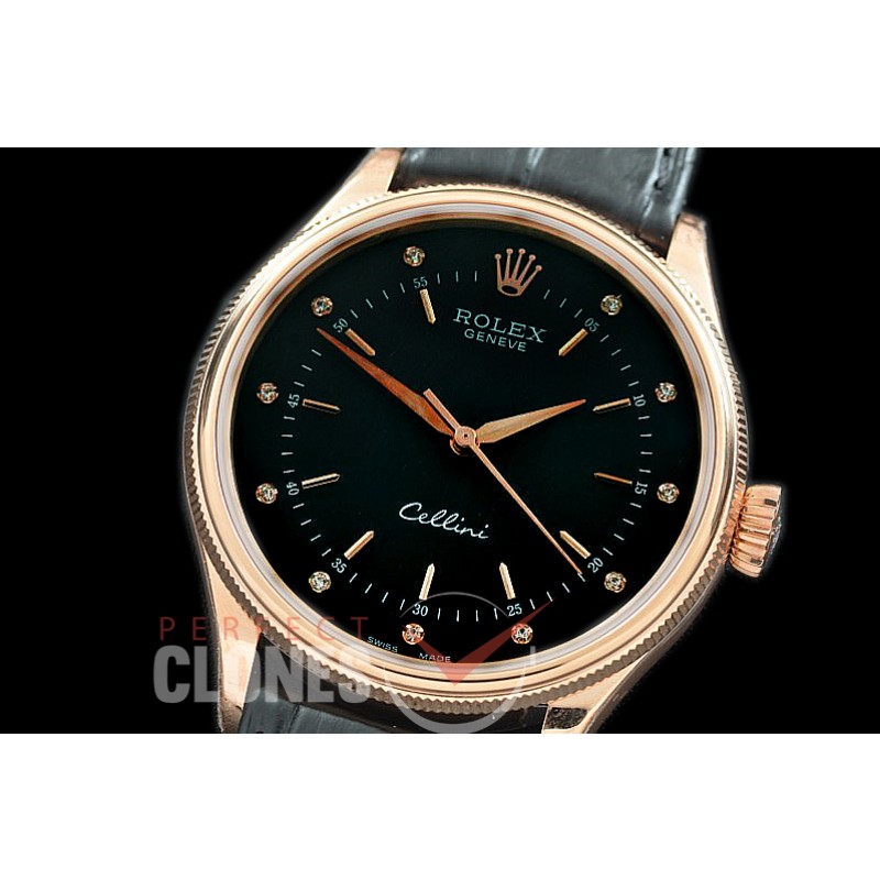  0 RLCT00042 GMF 50505 Cellini Time RG/LE Black Diamonds SA 3132