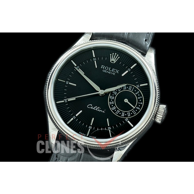  0 0 0 RLCDT00012 GMF 50519 Cellini Date SS/LE Black Sticks SA 3165