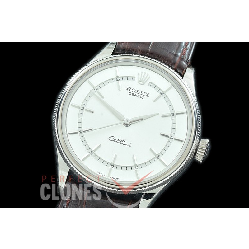  0 RLCT00016 GMF 50509 Cellini Time SS/LE Rhodium Sticks SA 3132