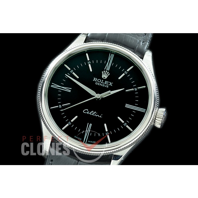  RLCT00022 GMF 50509 Cellini Time SS/LE Black Diamonds SA 3132