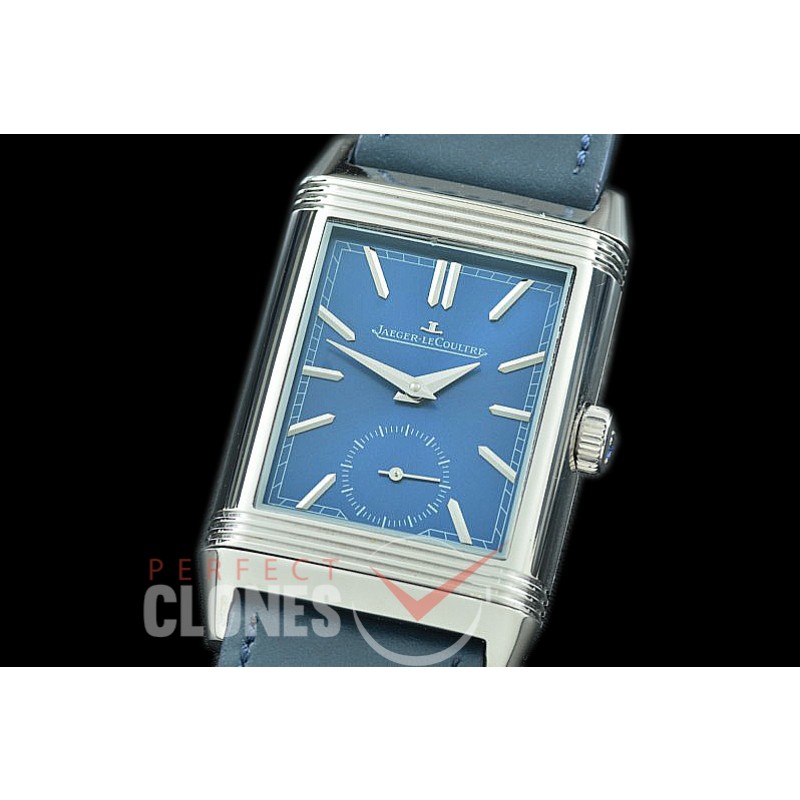 0 JLR-034 PPF Reverso Classique Automatic SS/LE Blue Asian Customised Movement 