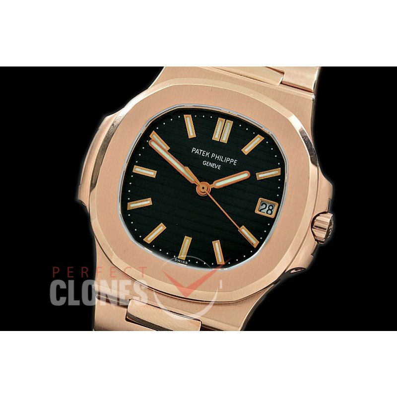 PP00512S BP Nautilis 5711 RG/RG Black Miyota 9015 Modified Calibre 324SC